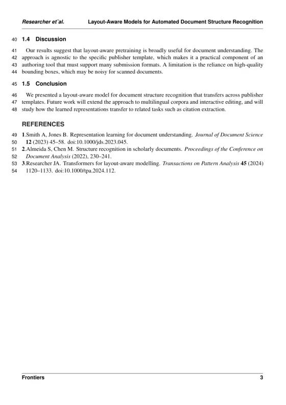 Page 3 of the Frontiers in Immunology sample