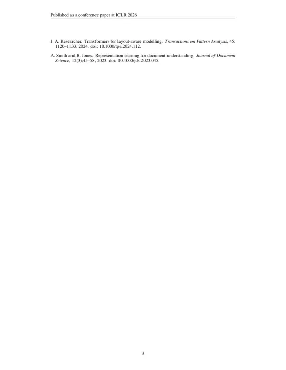 Page 3 of the ICLR - International Conference on Learning Representations sample