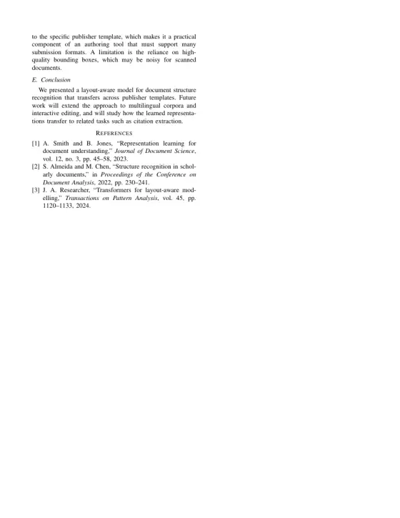 Page 2 of the IEEE Conference sample
