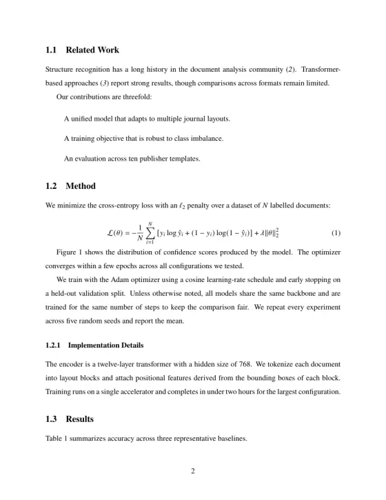 Page 2 of the Science sample