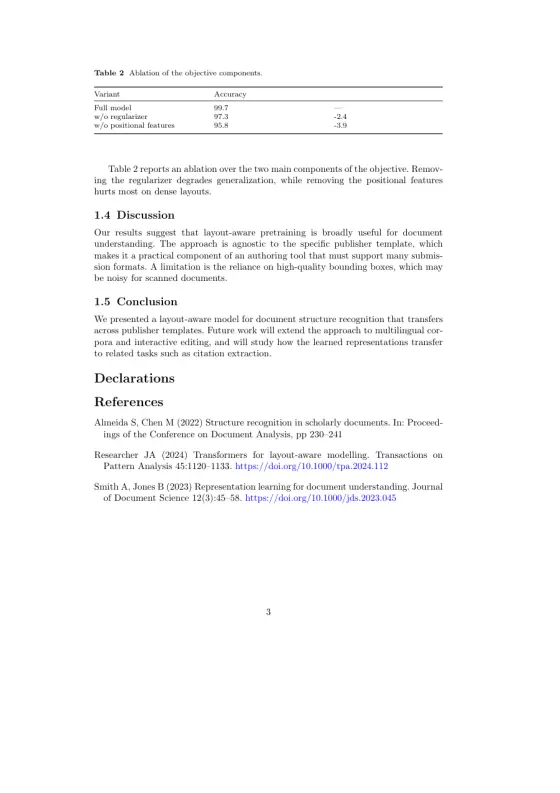 Page 3 of the Journal of Materials Science sample