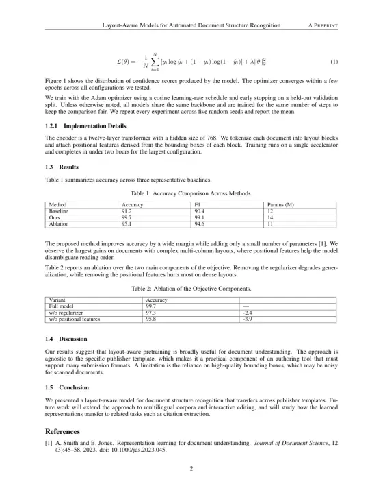 Page 2 of the arXiv Preprint sample
