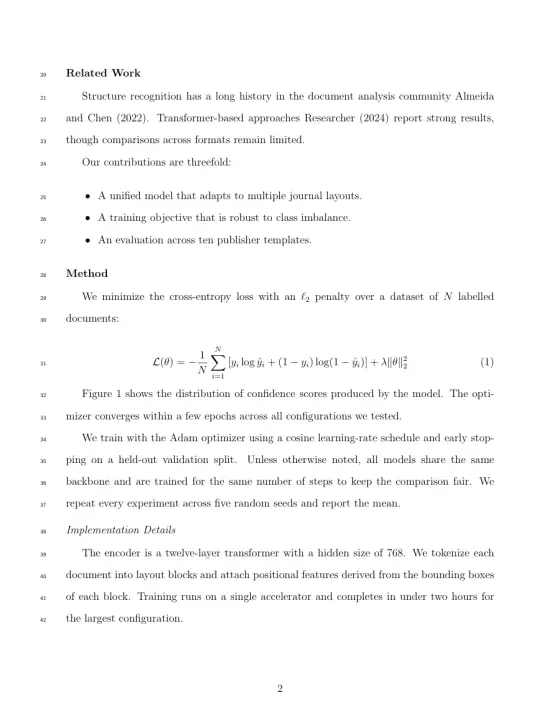 Page 2 of the Journal of Structural Engineering sample