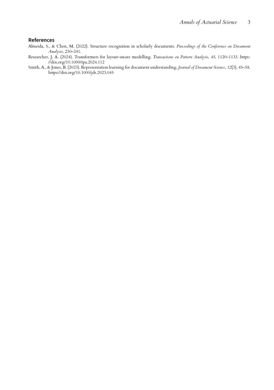 Page 3 of the Behavioral and Brain Sciences sample