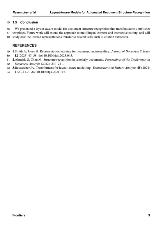 Page 3 of the Advanced Optical Technologies sample