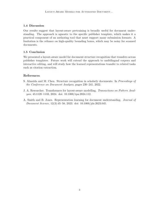 Page 3 of the Transactions on Machine Learning Research sample