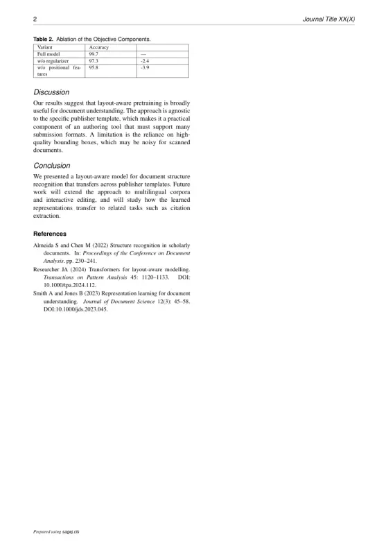 Page 2 of the Human Relations sample