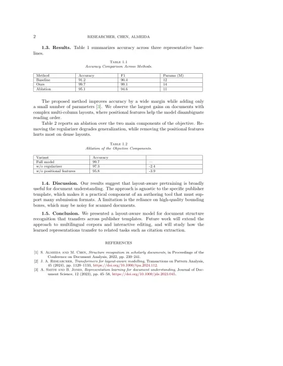 Page 2 of the SIAM Journal on Computing sample